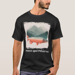Preserve & Protect Vintage National Park salmon Fo T-Shirt