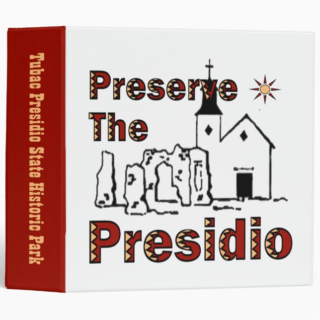 Preserve the Presidio binder (Front/Spine)