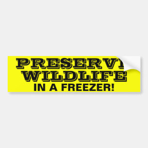 PRESERVE WILDLIFE BUMPER STICKER