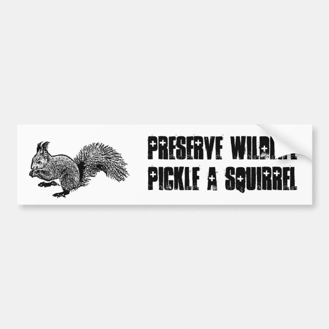 preserve wildlife bumper sticker (Front)