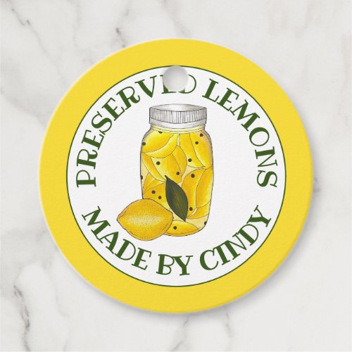 Preserved Lemons Citrus Fruit Home Canning Made By Favor Tags