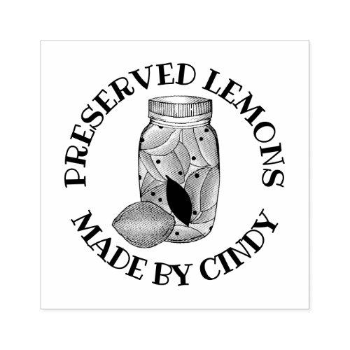 Preserved Lemons Citrus Fruit Home Canning Made By Rubber Stamp