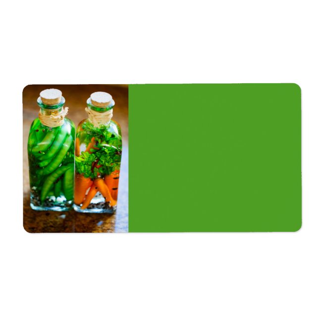 Preserved vegetables label (Front)