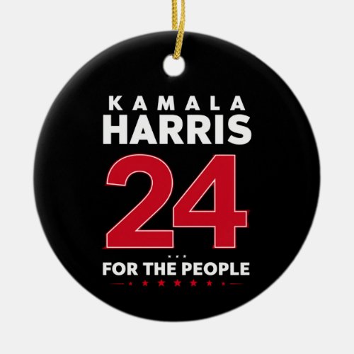 President 47 Kamala Harris 2024 Support Madam  Ceramic Ornament