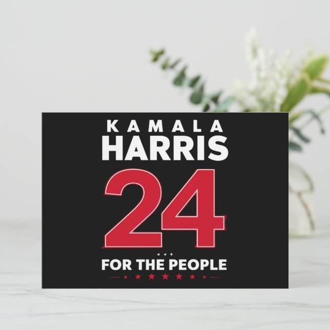 President 47 Kamala Harris 2024 Support Madam  Invitation (Standing Front)