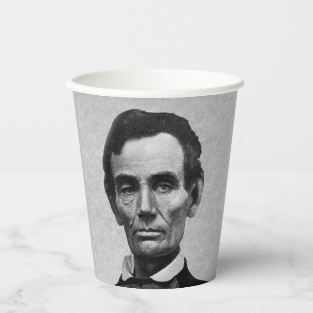 President Abe Lincoln Paper Cups (Front)
