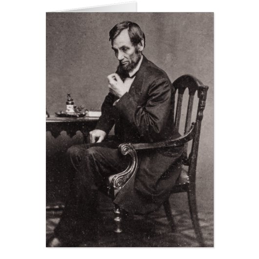 PRESIDENT ABRAHAM LINCOLN 1862 STEREOVIEW (Front)