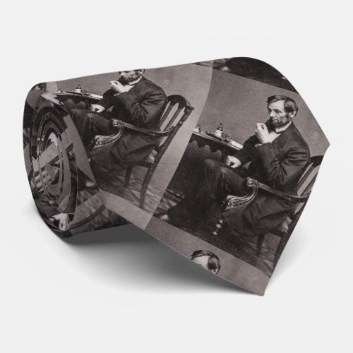 PRESIDENT ABRAHAM LINCOLN 1862 STEREOVIEW TIE