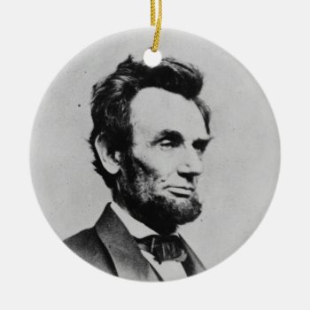 President Abraham Lincoln By Mathew B. Brady Ceramic Ornament by allphotos at Zazzle