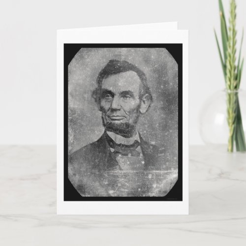 President Abraham Lincoln Daguerreotype 1864 Card