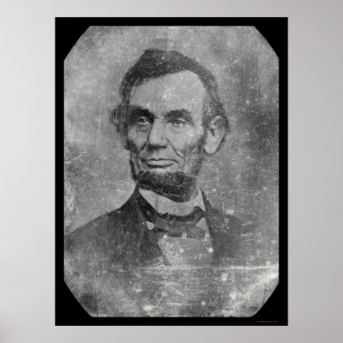 President Abraham Lincoln Daguerreotype 1864 Poster