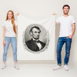 President Abraham Lincoln Fleece Blanket