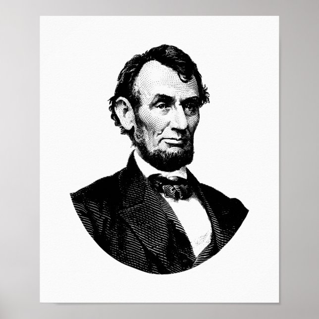 President Abraham Lincoln Graphic Poster (Front)