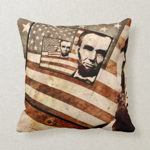 16 by 16 3dRose pc_52683_1 Abraham Lincoln-President Abraham Lincoln with American Flag in Sepia Tone Colors-Pillow Case 16 by 16 3dRose pc_52683_1 Abraham Lincoln-President Abraham Lincoln with American Flag in Sepia Tone Colors-Pillow Case