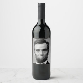 President Abraham Lincoln Wine Label