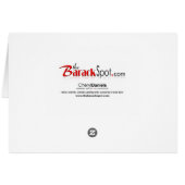President and First Lady Obama (Fist Bump) Cards (Back Horizontal)