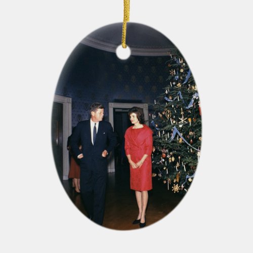 President And MrsKennedy Christmas Ornament