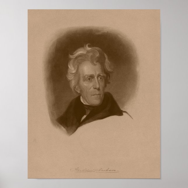 President Andrew Jackson -- American History Poster (Front)