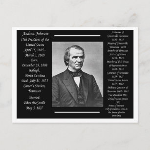 President Andrew Johnson Postcard