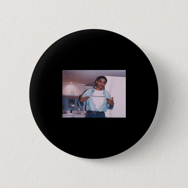 President Barack Hussein Obama  Button (Front)