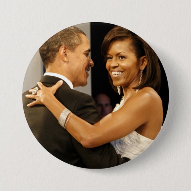 President Barack & Michele Obama Button (Front)