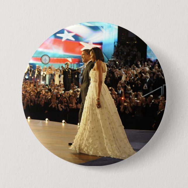 President Barack & Michele Obama Button (Front)