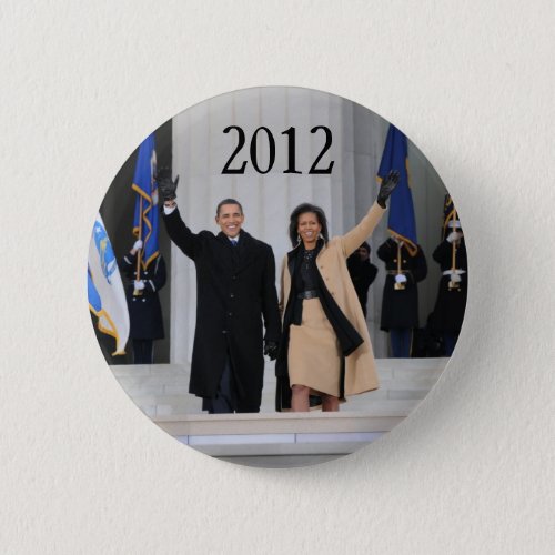President Barack  Michele Obama Pinback Button