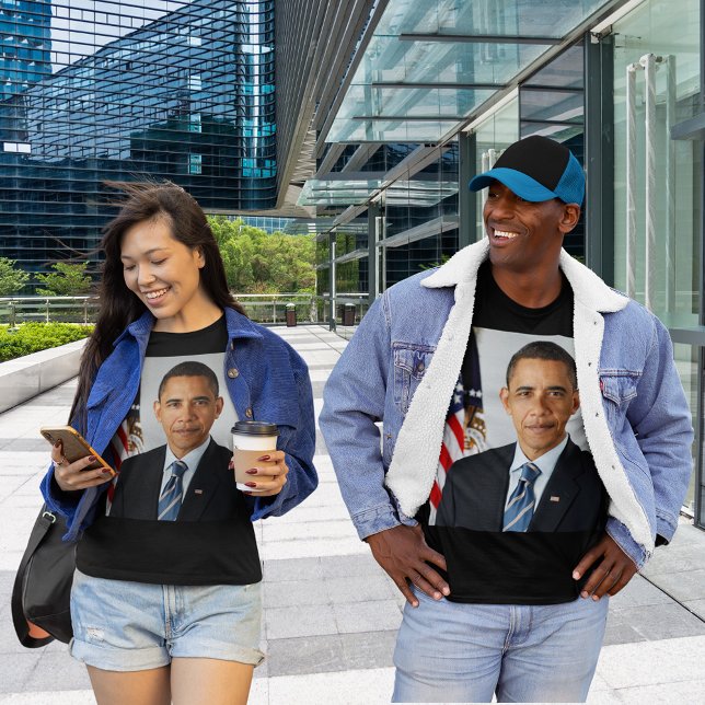President Barack Obama 1st Term Official Portrait T-Shirt (President Barack Obama 1st Term Official Portrait Unisex T-Shirt)