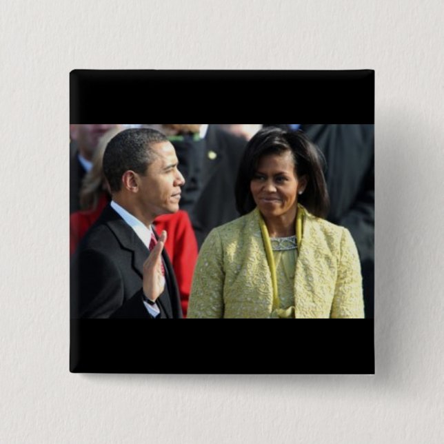 President Barack Obama 2009 Inauguration Pinback Button (Front)