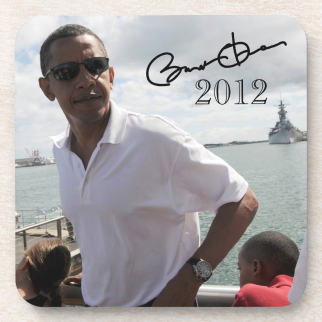 President Barack Obama 2012 Beverage Coaster (Front)