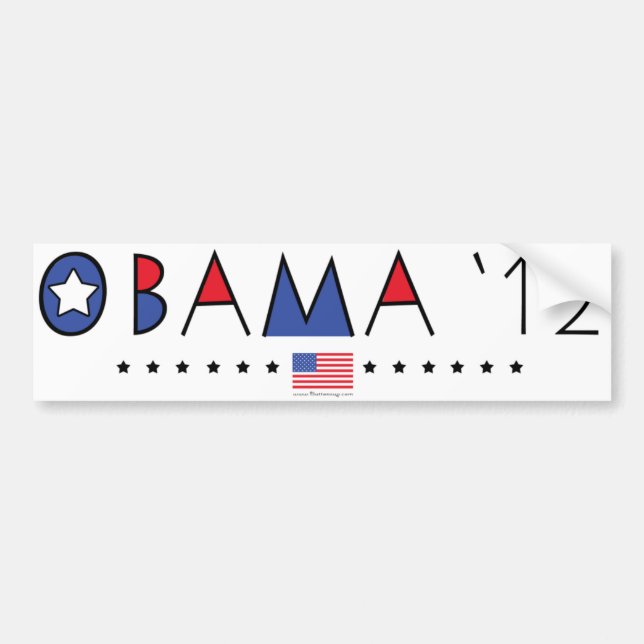President Barack Obama 2012 Gear Bumper Sticker (Front)