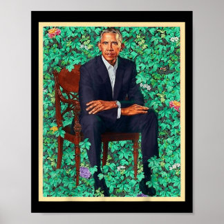 President Barack Obama 2028 Portrait Patriotic Dem Poster