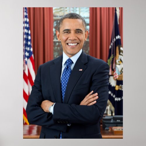 President Barack Obama 2nd Term Official Photo LG Poster