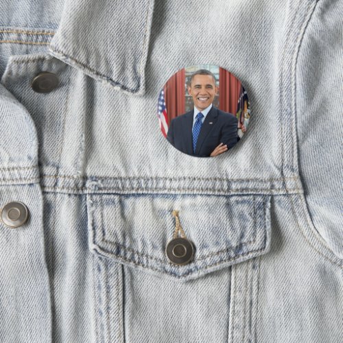 President Barack Obama 2nd Term Official Portrait Button