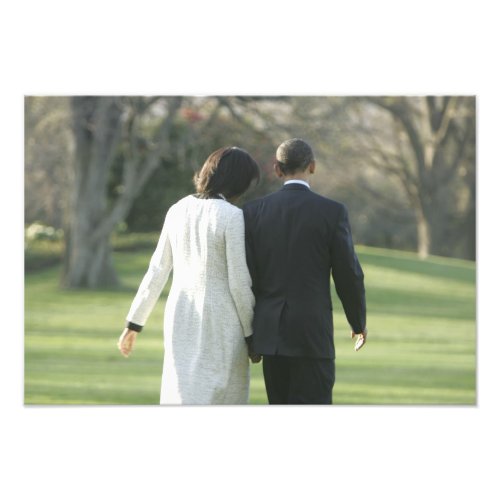 President Barack Obama and First Lady Michelle Photo Print
