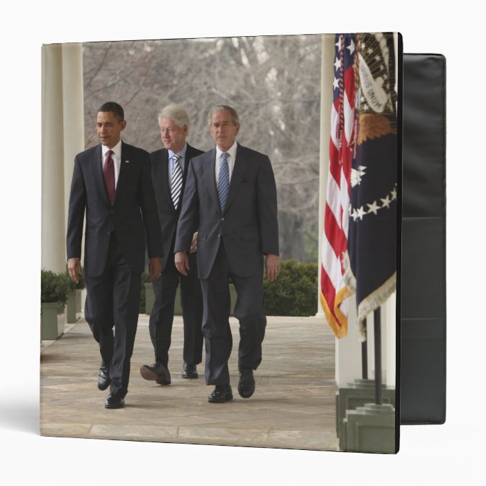 President Barack Obama and former presidents 3 Ring Binders