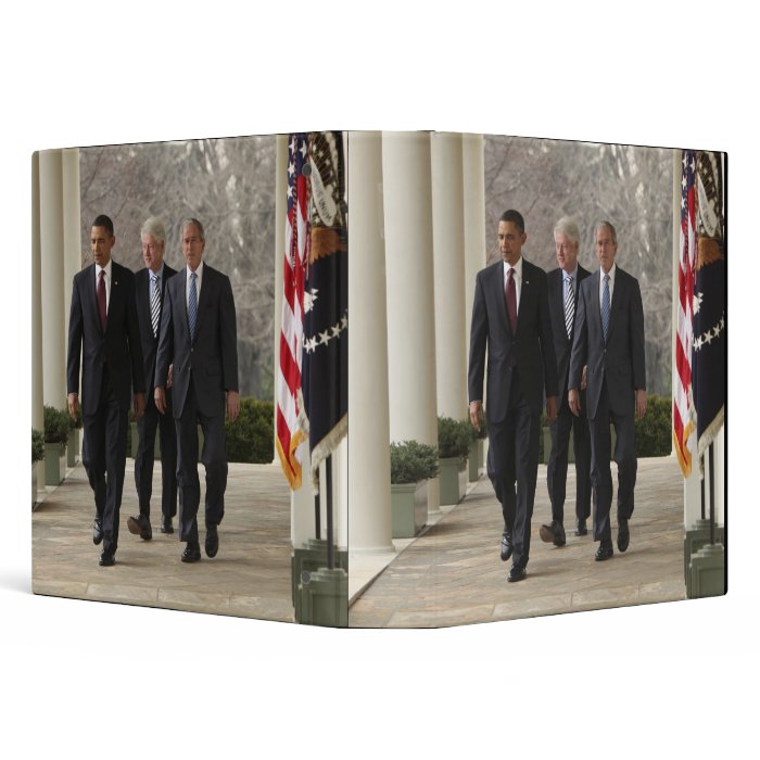 President Barack Obama and former presidents 3 Ring Binders