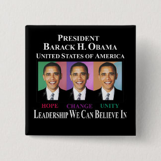 PRESIDENT BARACK OBAMA BUTTON
