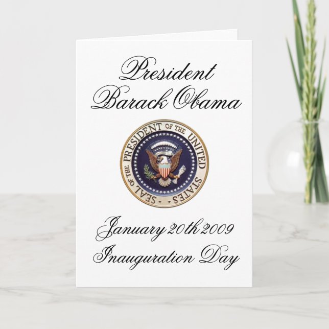 President Barack Obama Card (Front)