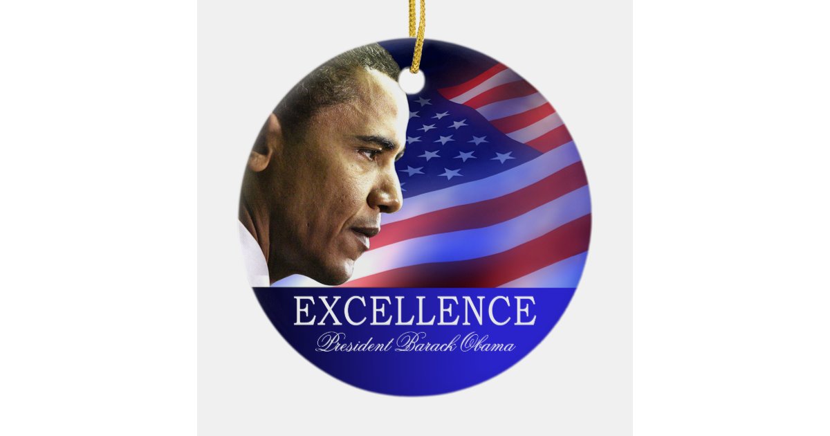 Obama Christmas Ornament 