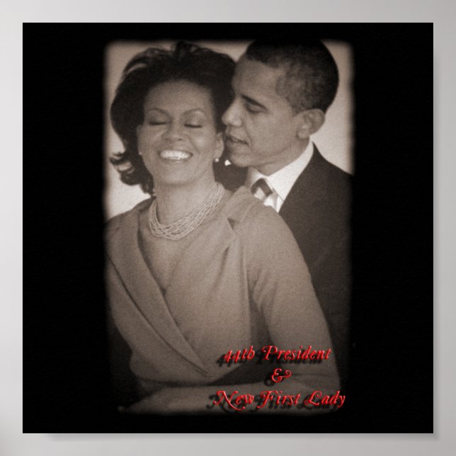 PRESIDENT BARACK OBAMA & FIRST LADY POSTER (Front)