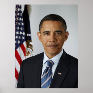 President Barack Obama First Term Offical Portrait Poster
