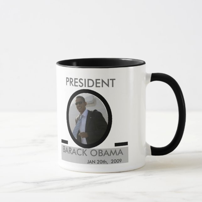 PRESIDENT BARACK OBAMA INAUGURATION MUG (Right)