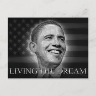 President Barack Obama - Living The Dream Postcard