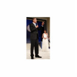 President Barack Obama & Michelle Statuette<br><div class="desc">President Obama and Michelle on a photo sculpture.</div>
