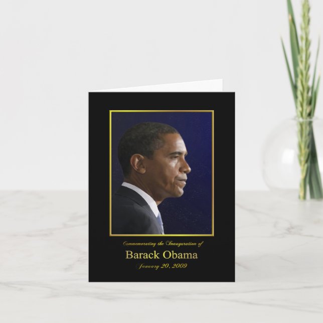 President Barack Obama - Paper Greeting Card (Front)