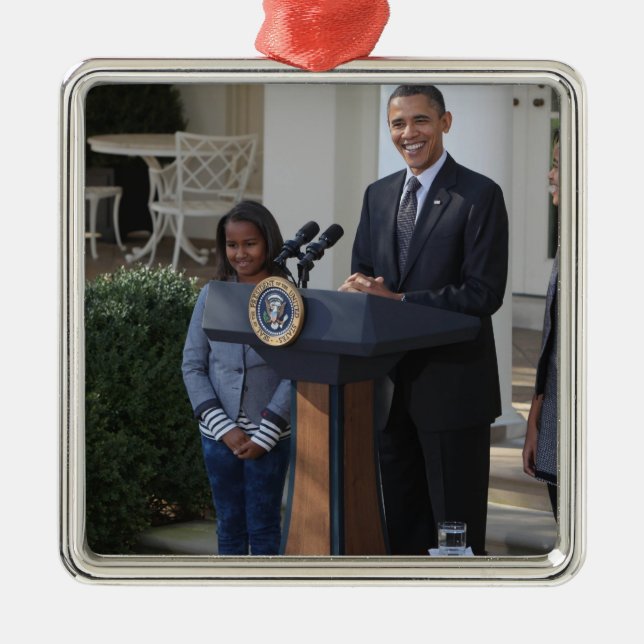 President Barack Obama pardons the Metal Ornament (Front)