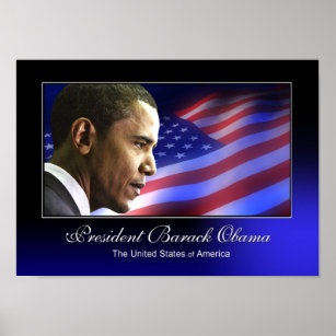 President Barack Obama (Patriotic) Poster