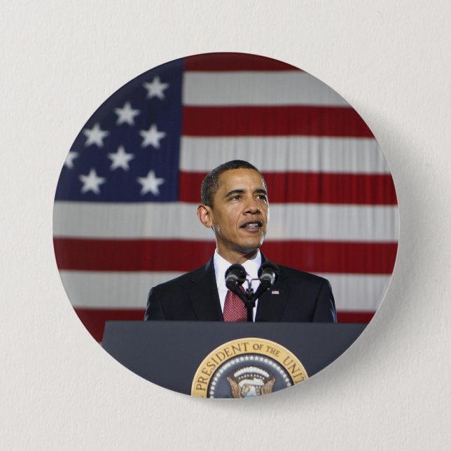 President Barack Obama Pinback Button (Front)
