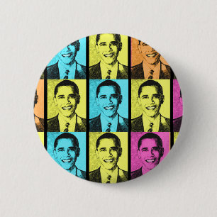 PRESIDENT BARACK OBAMA . PINBACK BUTTON